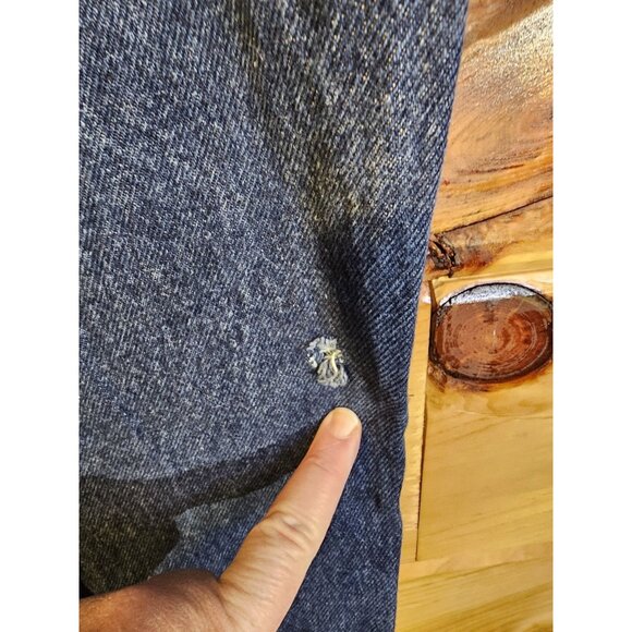 Wrangler Regular Fit Heavy Mens 44X32 Mid Rise Straight Blue Jeans - Picture 4 of 8